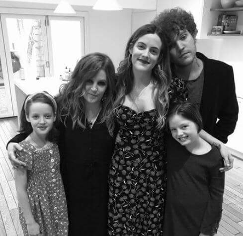 Finley Aaron Love Lockwood with her mother Lisa Marie Presley and siblings.